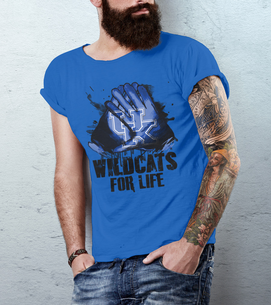Kentucky Wildcats For Life Uk T-Shirt