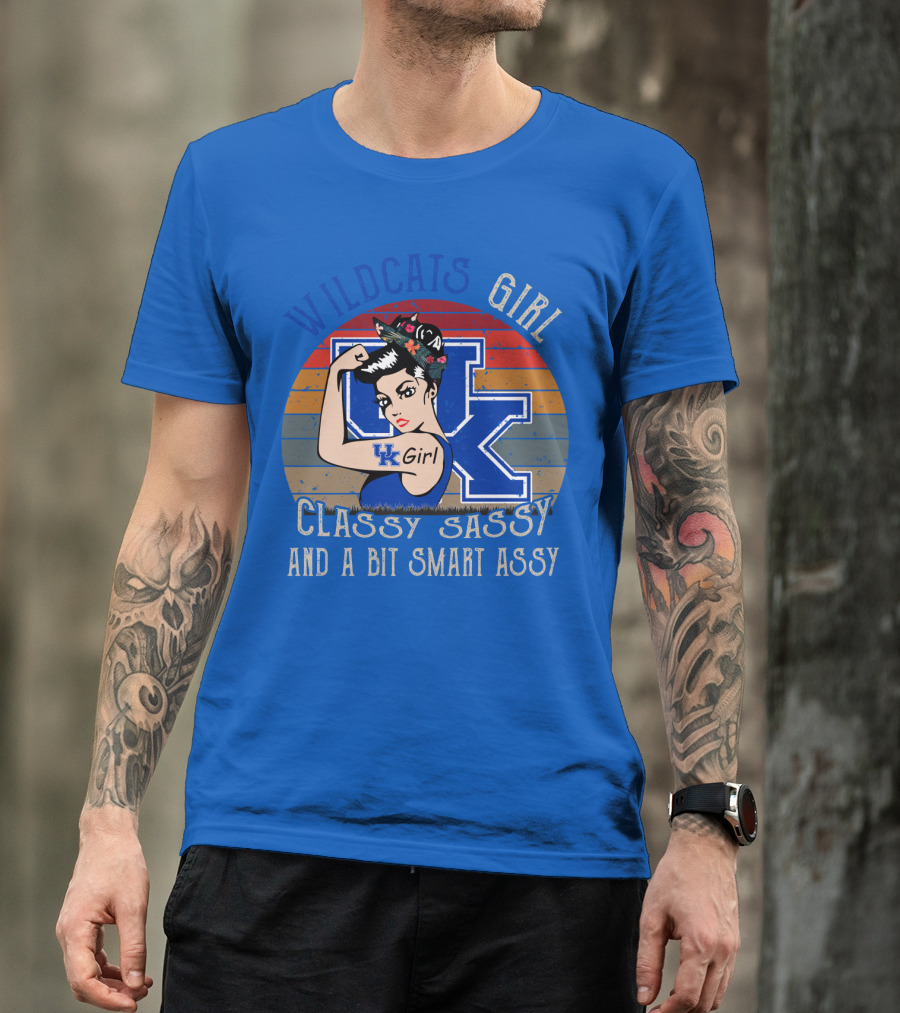 Wildcats Girl Classy Sassy And A Bit Smart Assy Uk Girl T-Shirt