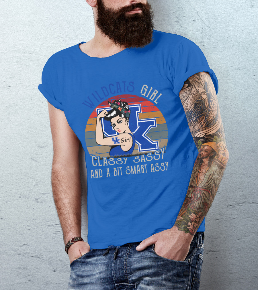 Wildcats Girl Classy Sassy And A Bit Smart Assy Uk Girl T-Shirt