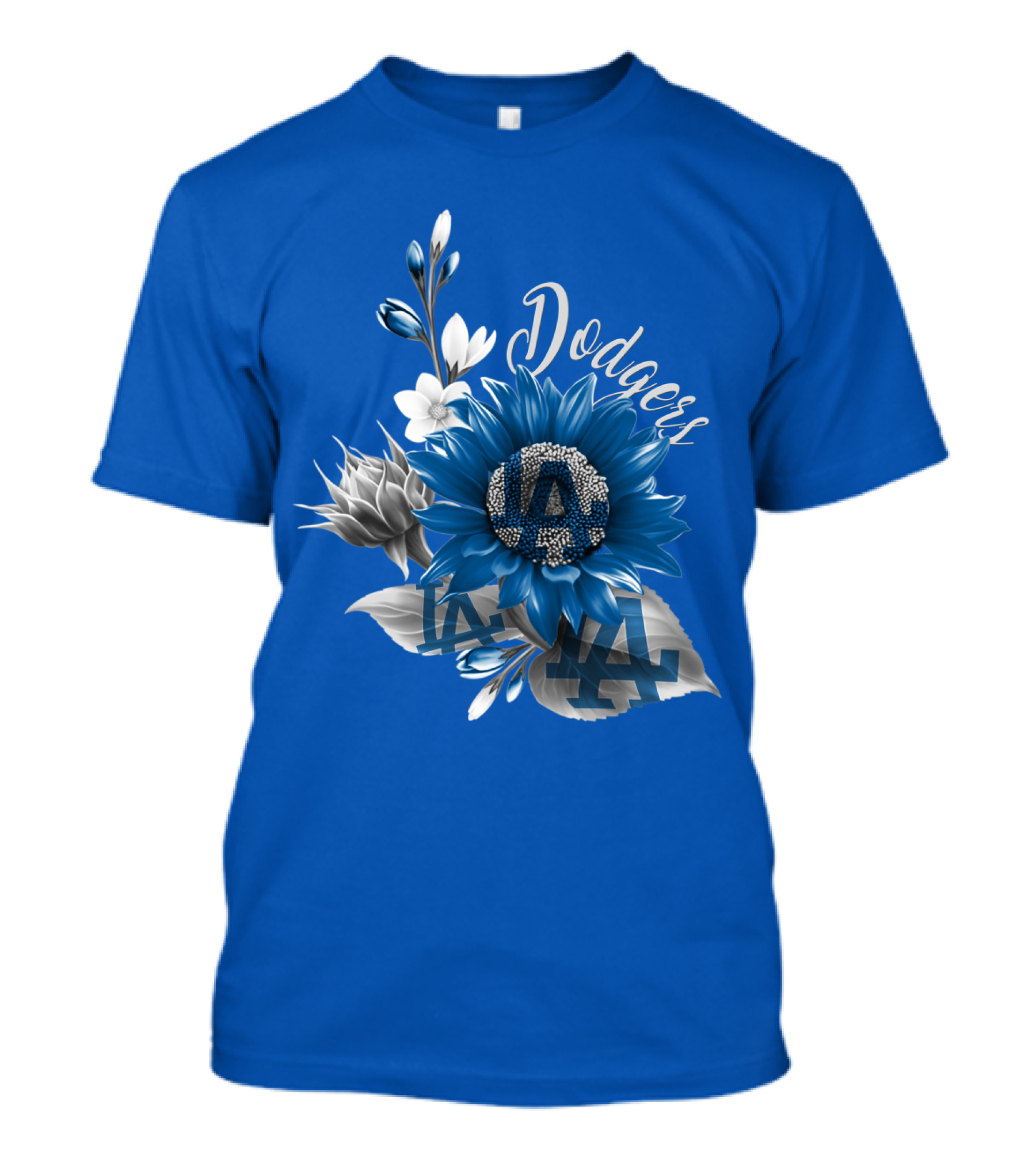 Los Angeles Dodgers Floral T-Shirt
