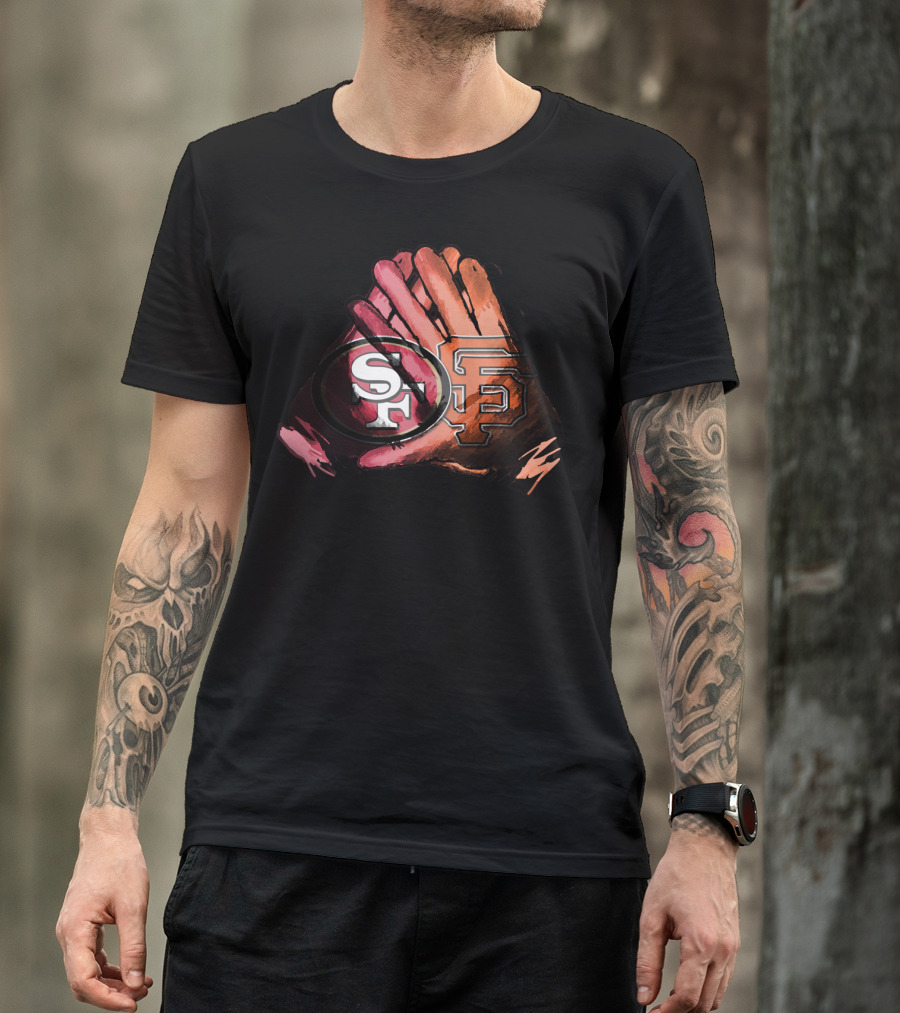 49ers And Giants For Life Football Baseball Fol T-Shirt