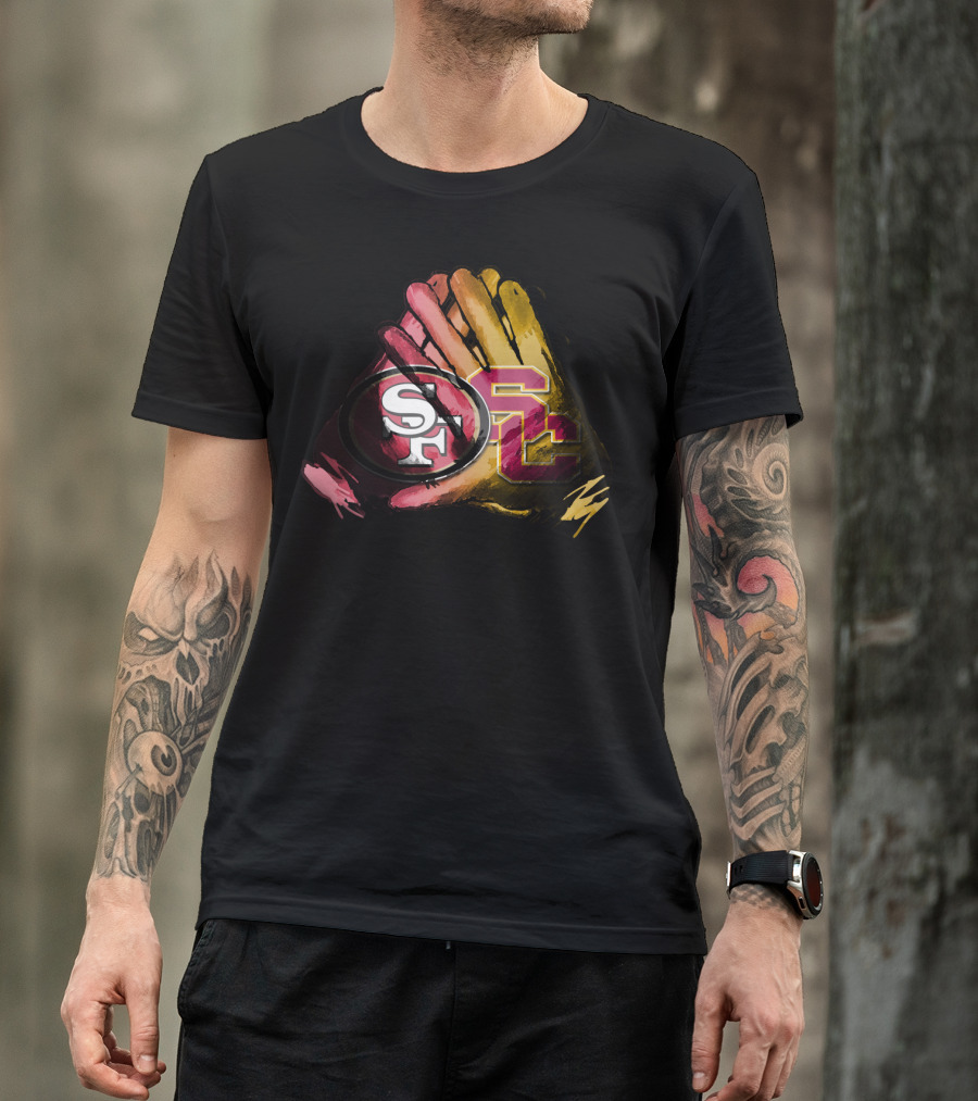 49ers And Usc Trojans For Life Fol T-Shirt
