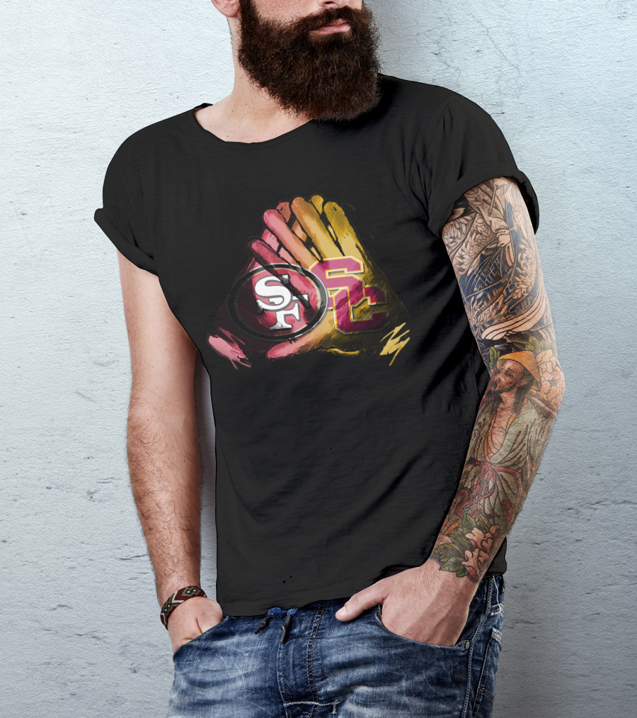 49ers And Usc Trojans For Life Fol T-Shirt