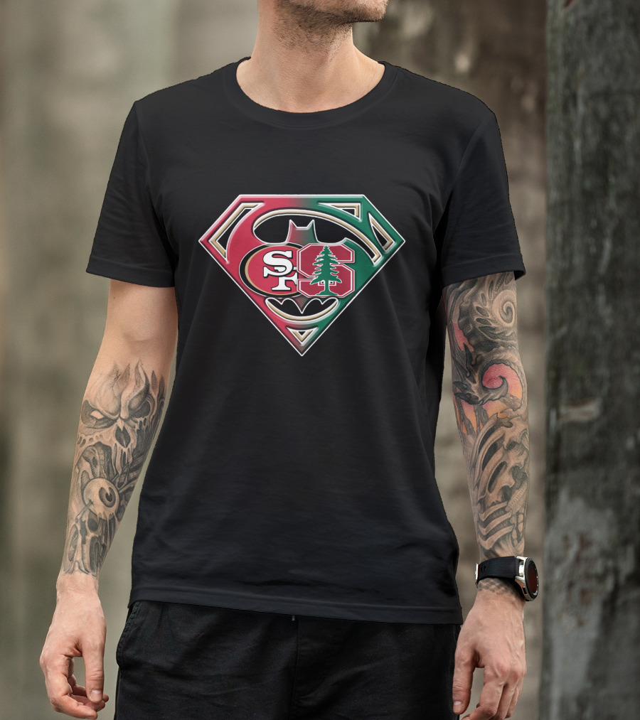 San Francisco 49ers Stanford Tree Logo Superhero Shield T-Shirt