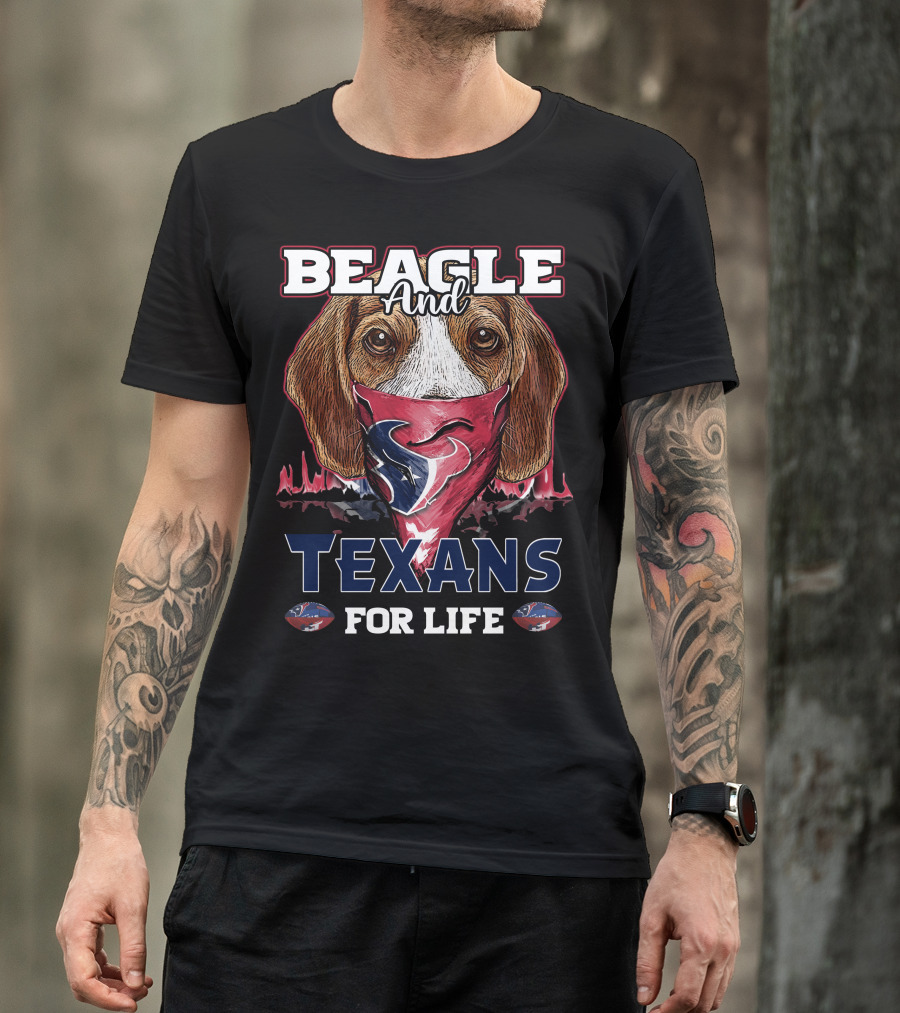 Beagle And Texans For Life T-Shirt