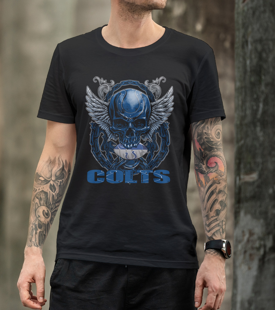 Colts Winged Skull Football Indianapolis T-Shirt