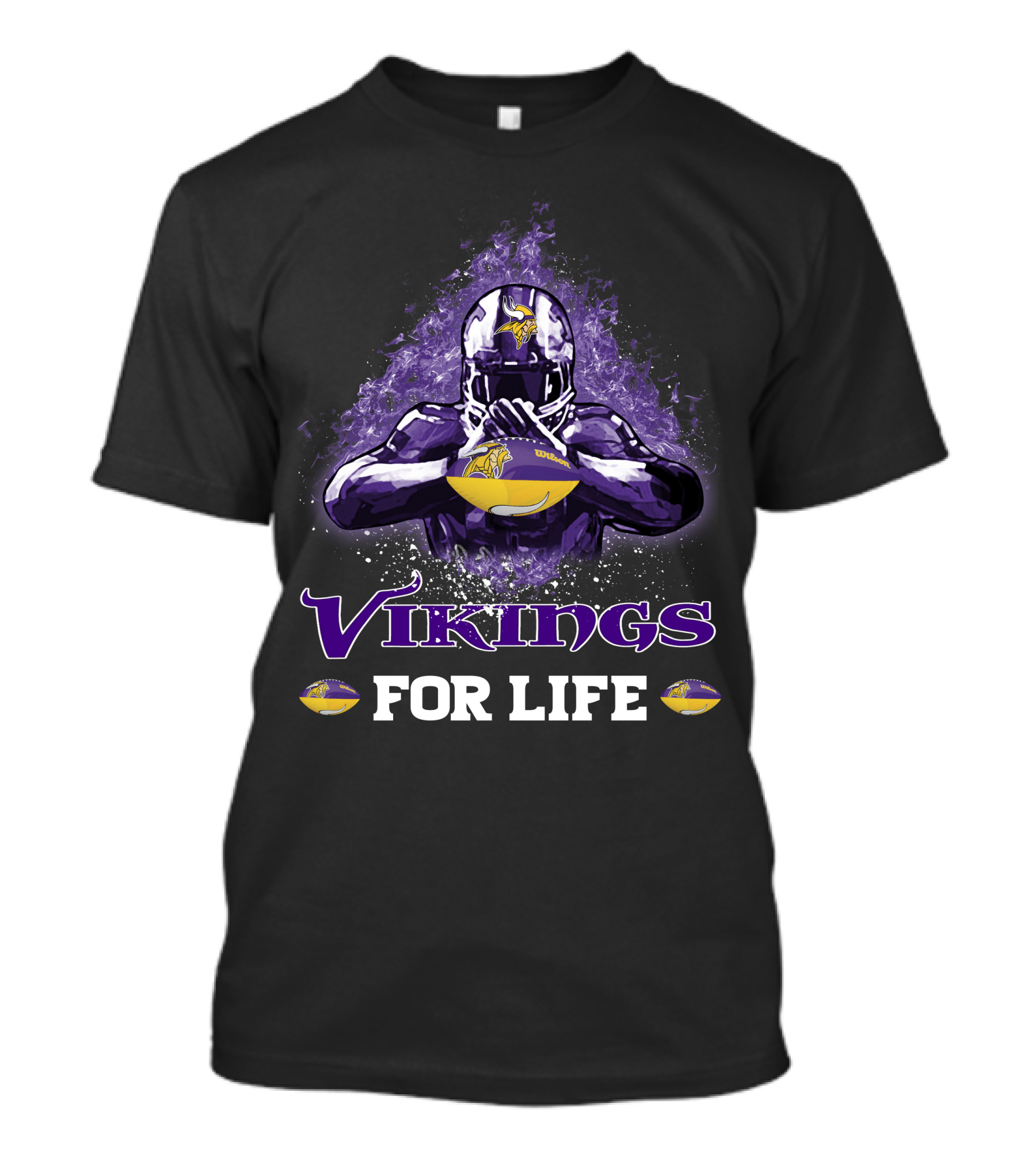 Vikings For Life Minnesota Football T-Shirt