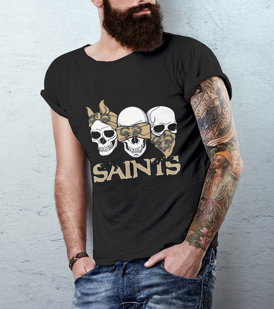 Saints Three Skull New Orleans T-Shirt