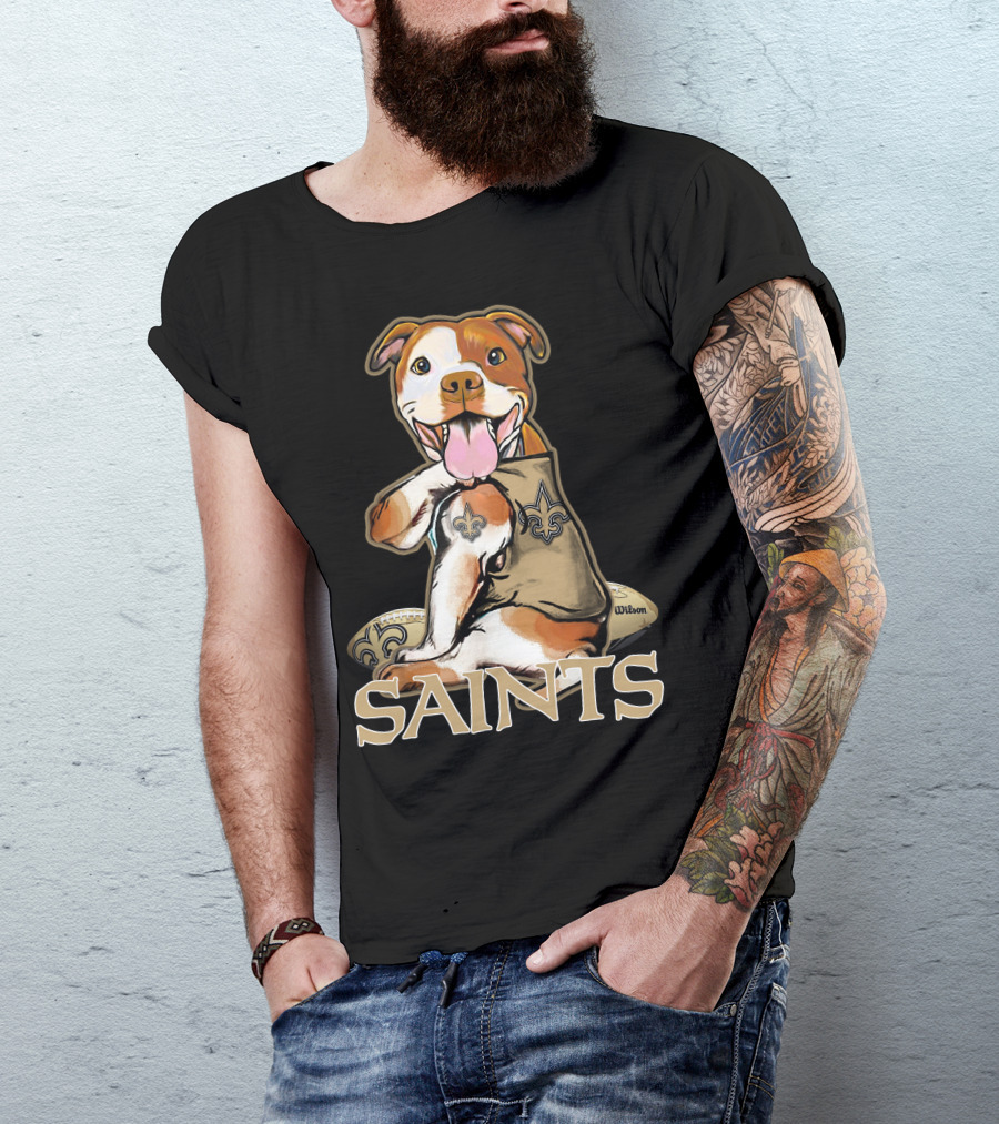 Pittbull Wilson Fleur-de-Lis Saints T-Shirt