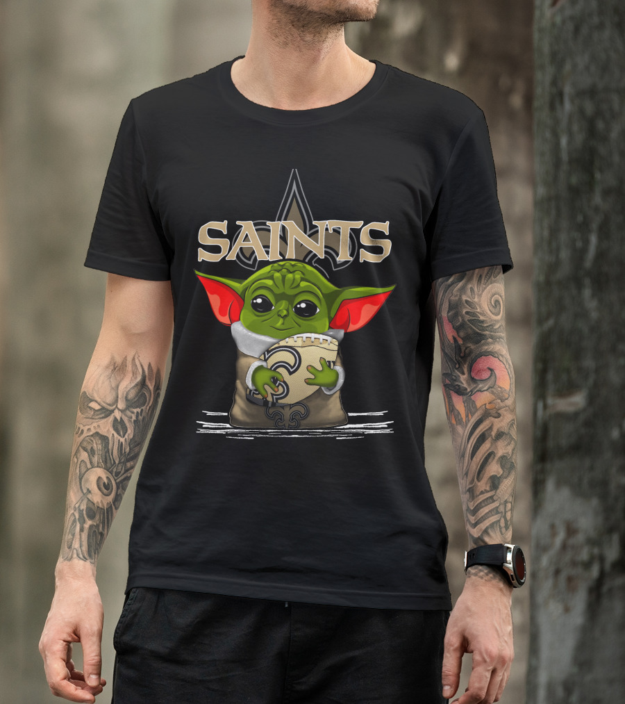 Yoda V3 New Orleans Saints Football Alien Character T-Shirt