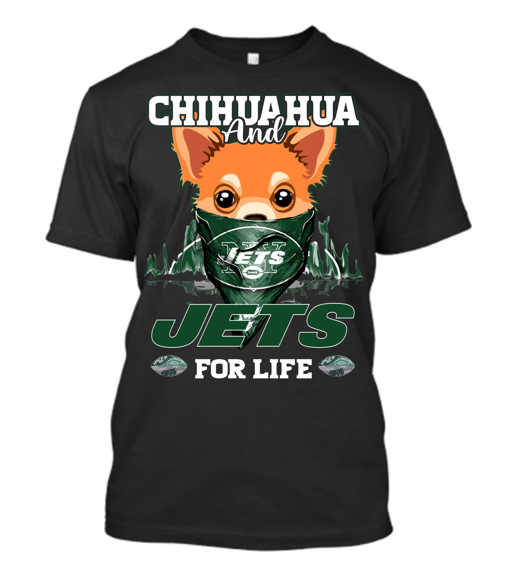 Chihuahua And Jets For Life New York T-Shirt