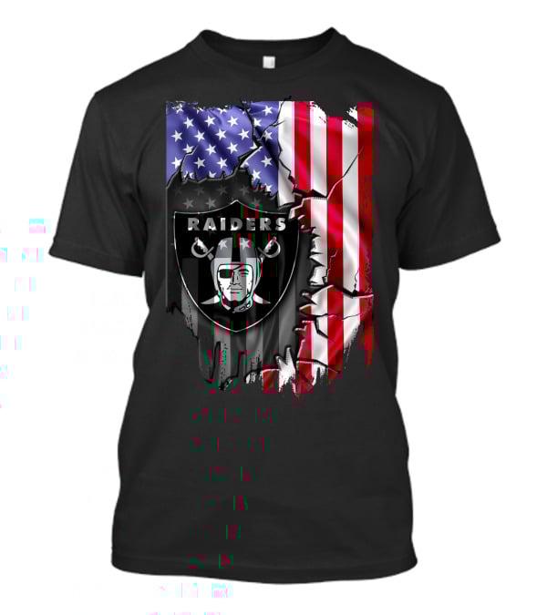 Flag V2 Raiders American Flag Patchwork T-Shirt