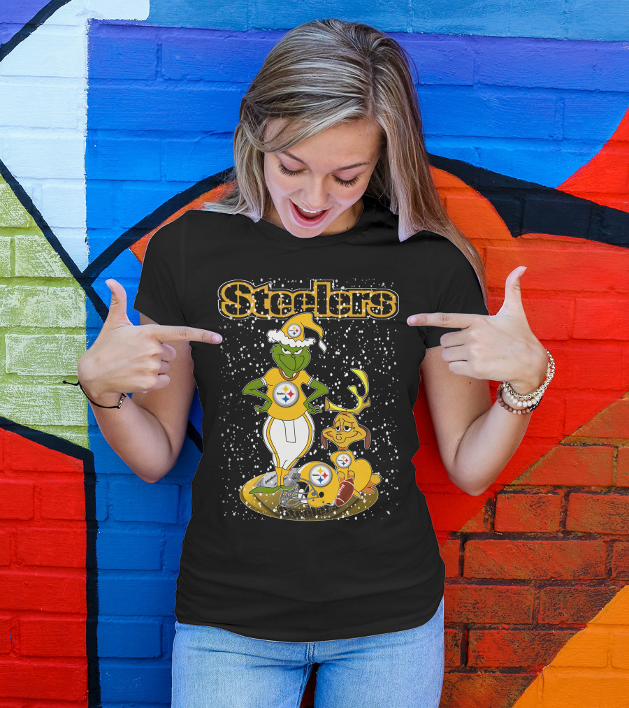 Steelers Grinchxmas Christmas Football T-Shirt