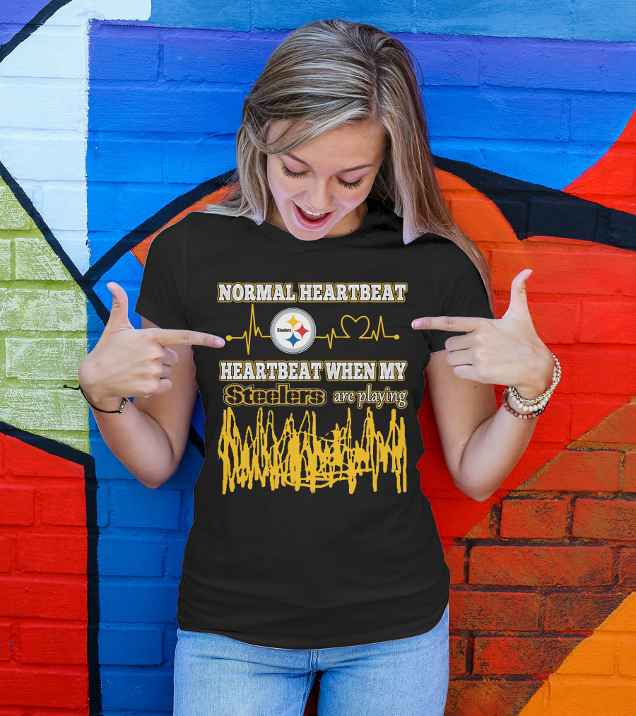 Normal Heartbeat Steelers Heartbeat When My Steelers Are Playing T-Shirt