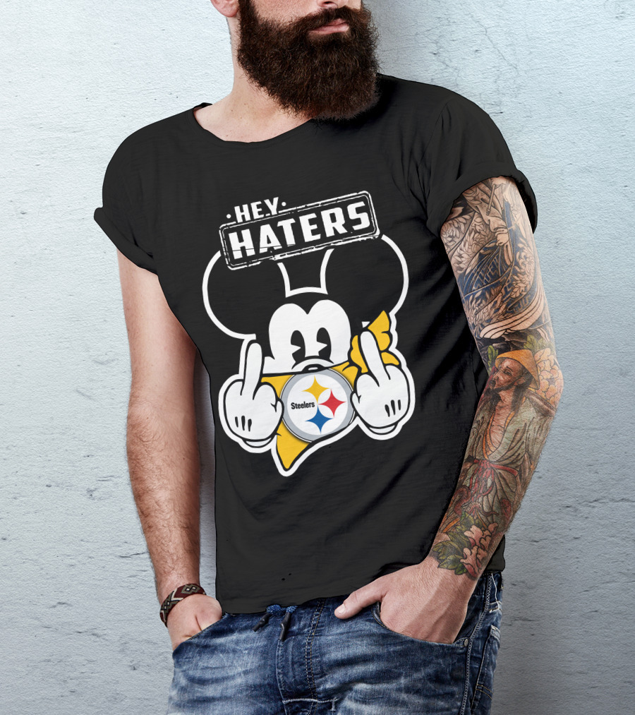 Hey Haters Mick V2 Pittsburgh Steelers T-Shirt