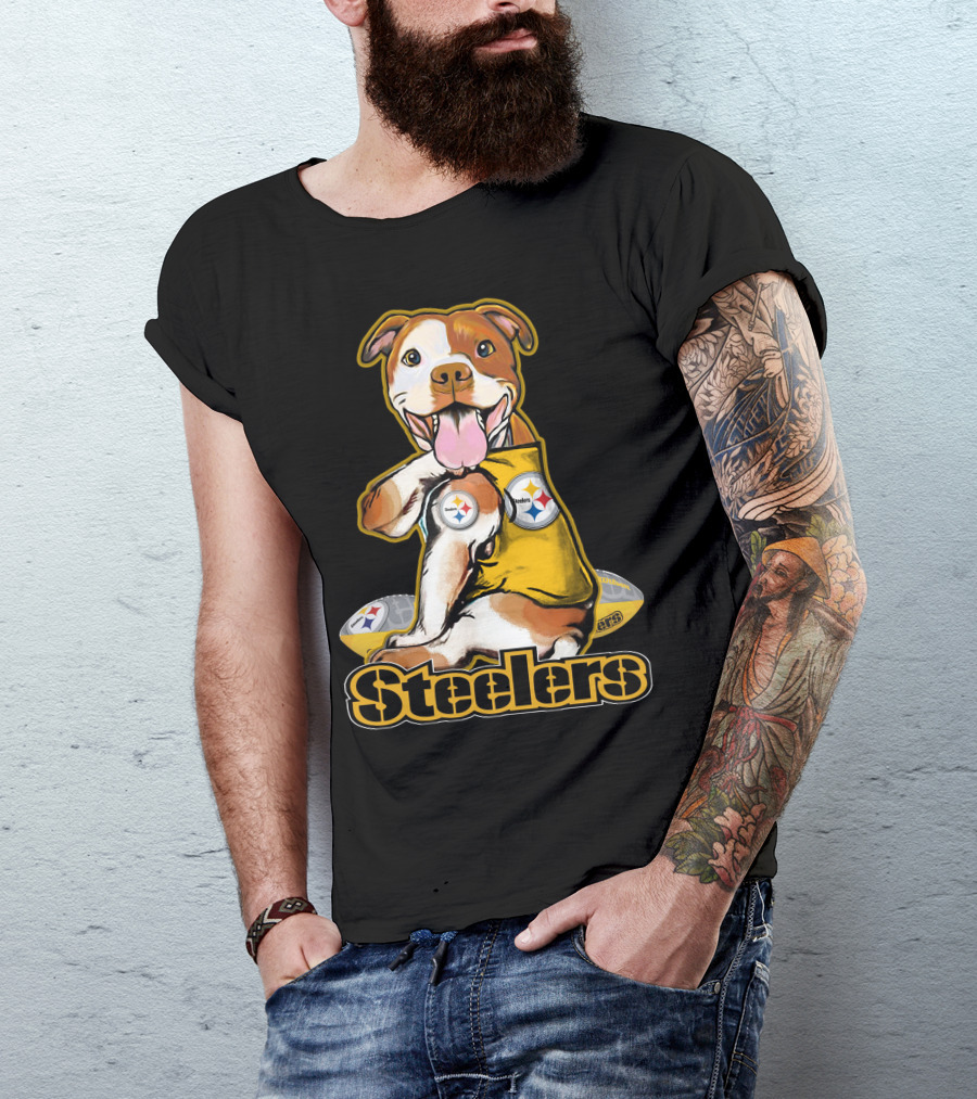 Steelers Pittbull Football Fan Appreciation T-Shirt