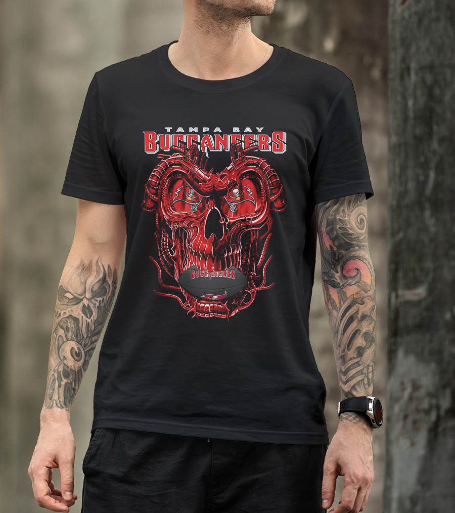 Tampa Bay Buccaneers Dragonskull NFL Football T-Shirt