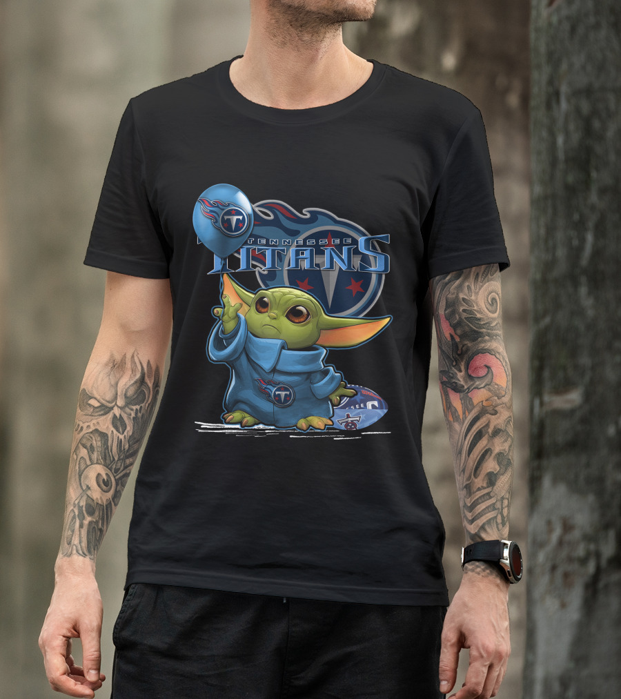 Tennessee Titans Yoda Force Football T-Shirt