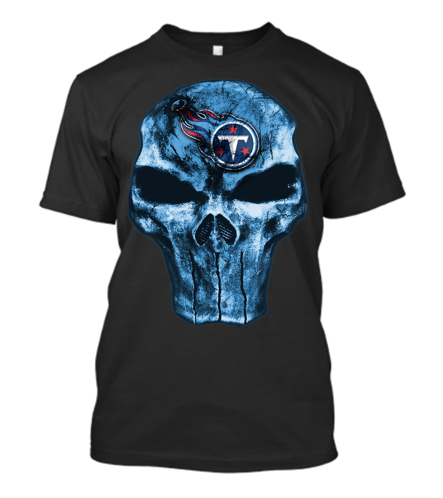 Tennessee Titans Skull Logo V4 T-Shirt