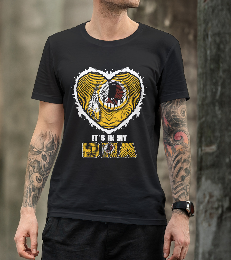 It's In My Dna Heart Washington Redskins T-Shirt
