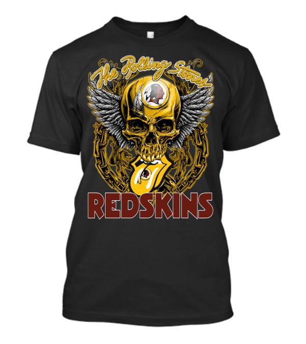 The Rolling Stones Redskins Skull Winged T-Shirt