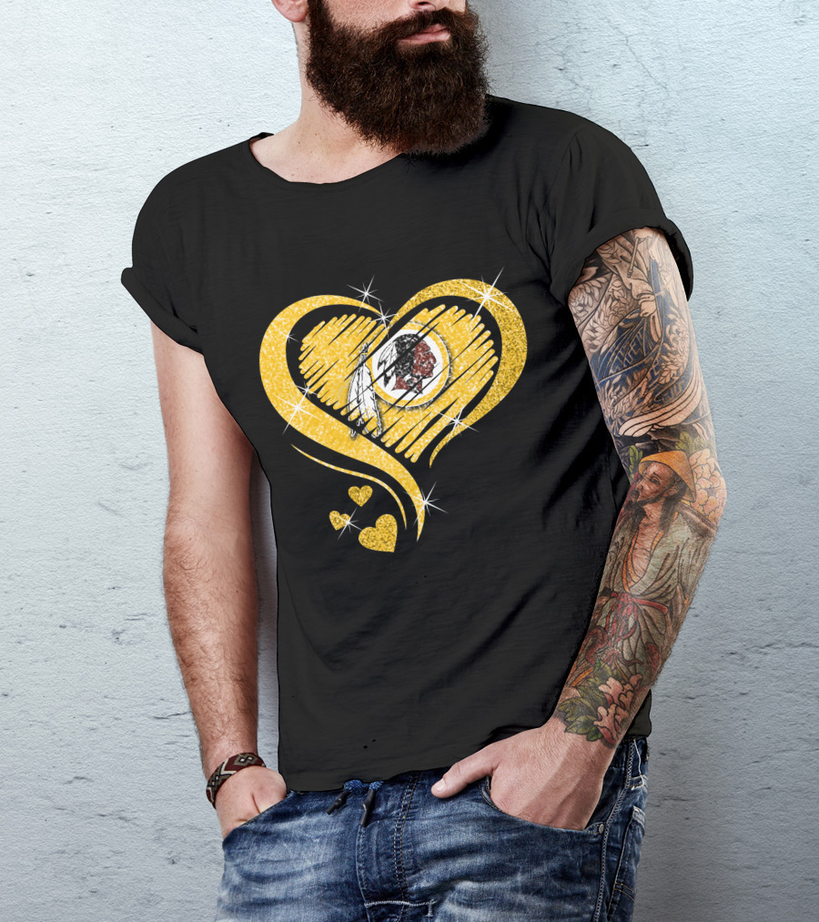 Heart Diamond Washington Redskins T-Shirt