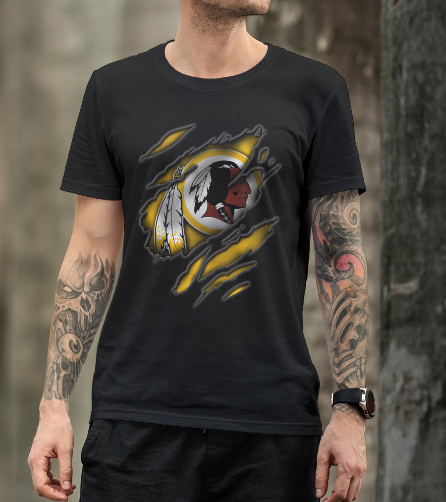 Torn Washington Redskins Football Team T-Shirt