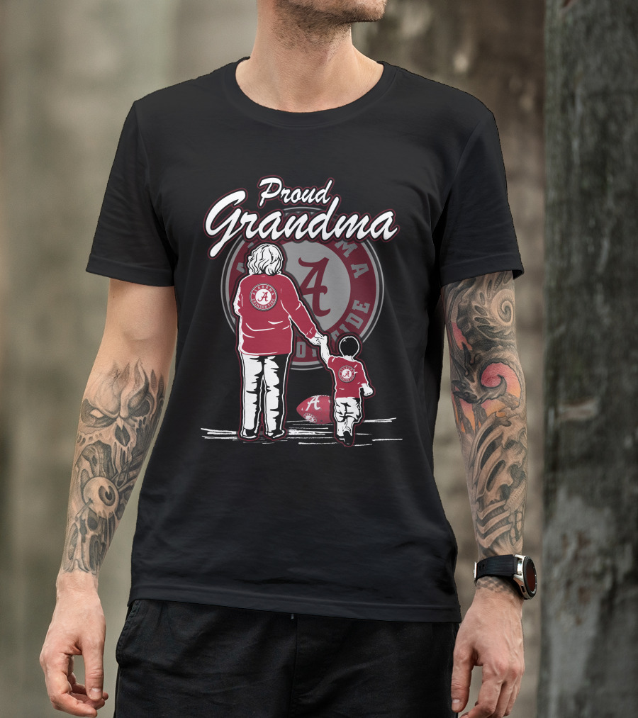 Proud Grandma Alabama Crimson Tide Football Family T-Shirt