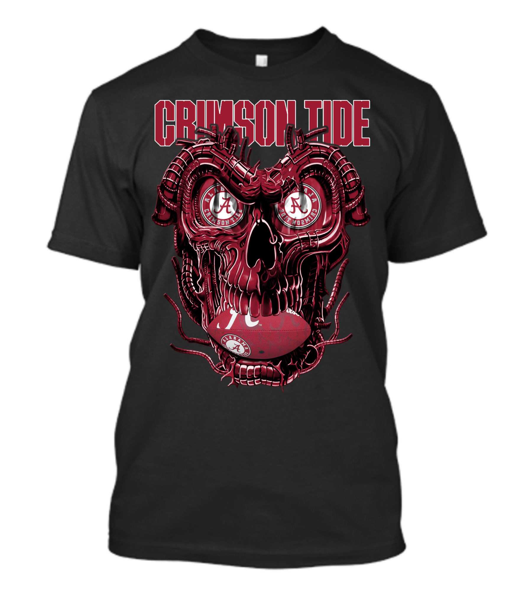 Crimson Tide Dragonskull Alabama Football T-Shirt