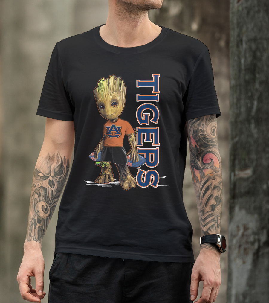 Groot V1 Auburn Tigers Fans Mascot T-Shirt