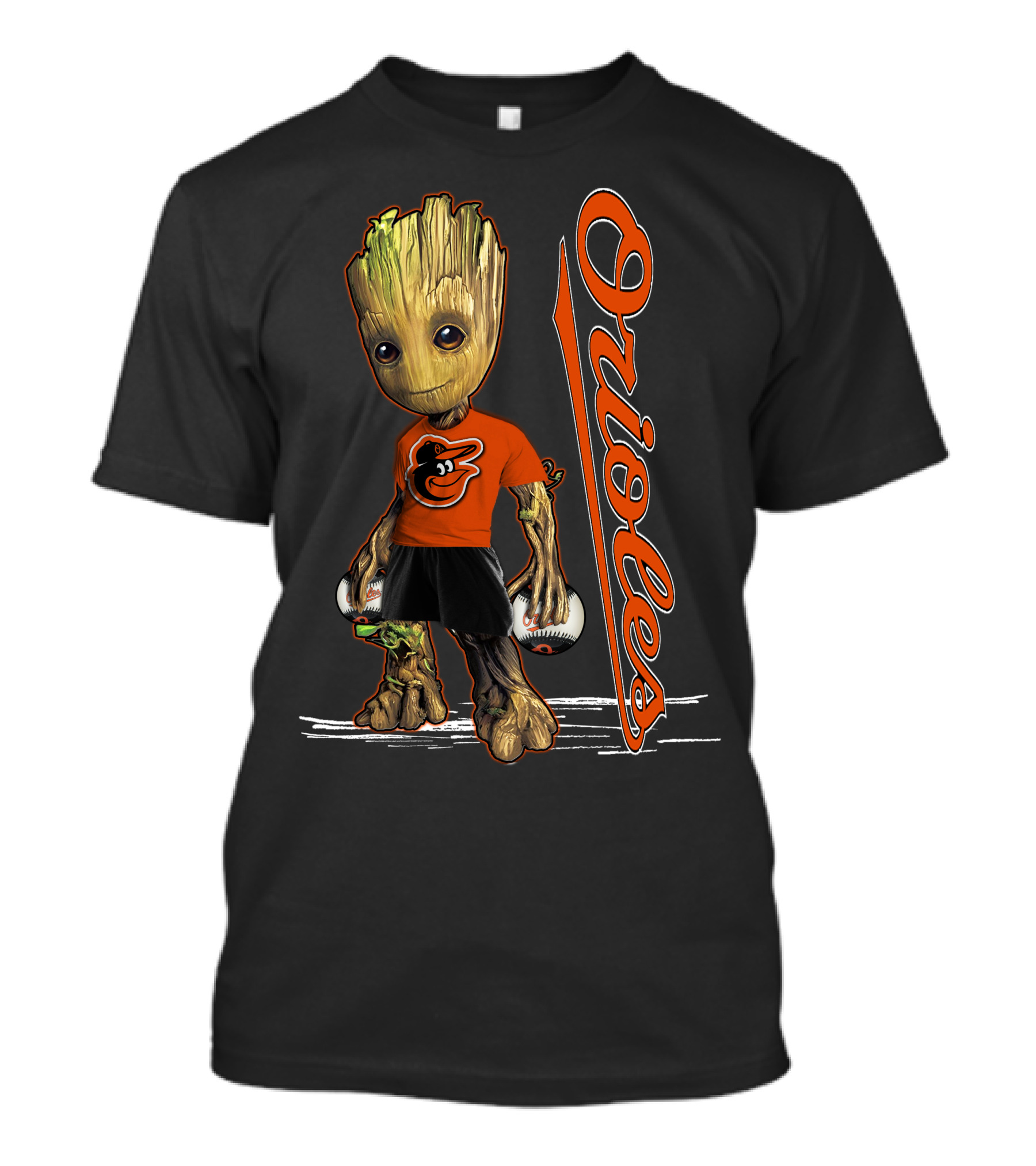 Groot Orioles Baltimore Baseball Team T-Shirt