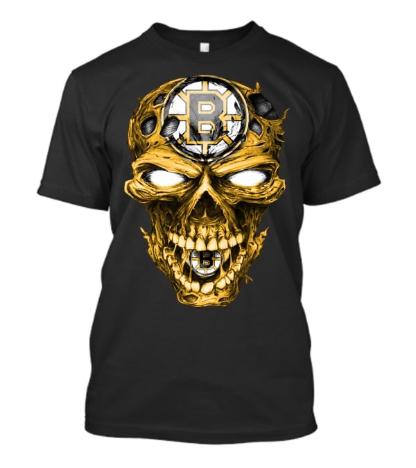 Boston Bruins Skull B Logo Fusion T-Shirt
