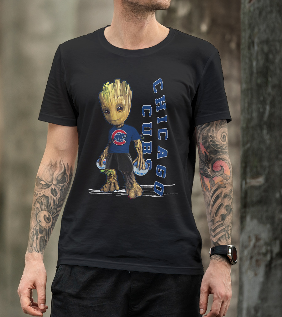 Groot Chicago Cubs Baseball Team Fan T-Shirt