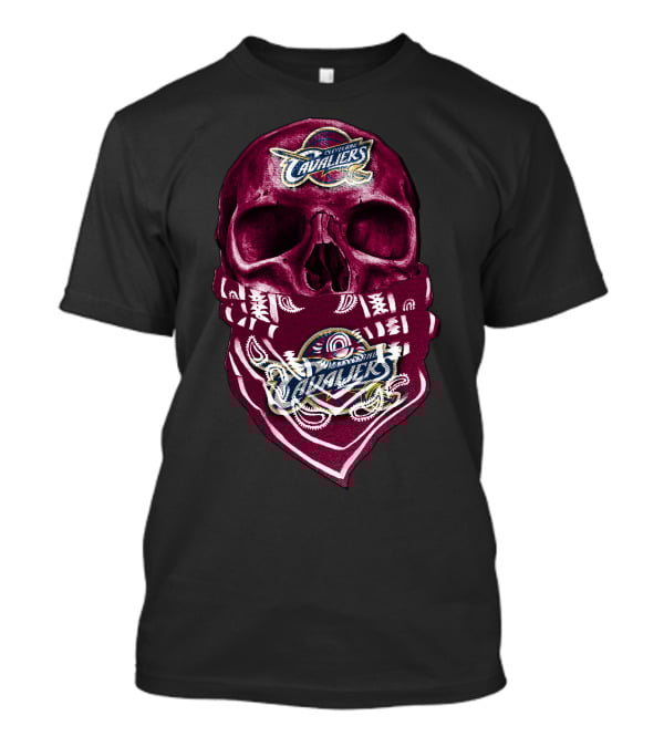 Cleveland Cavaliers Skull With Bandana T-Shirt