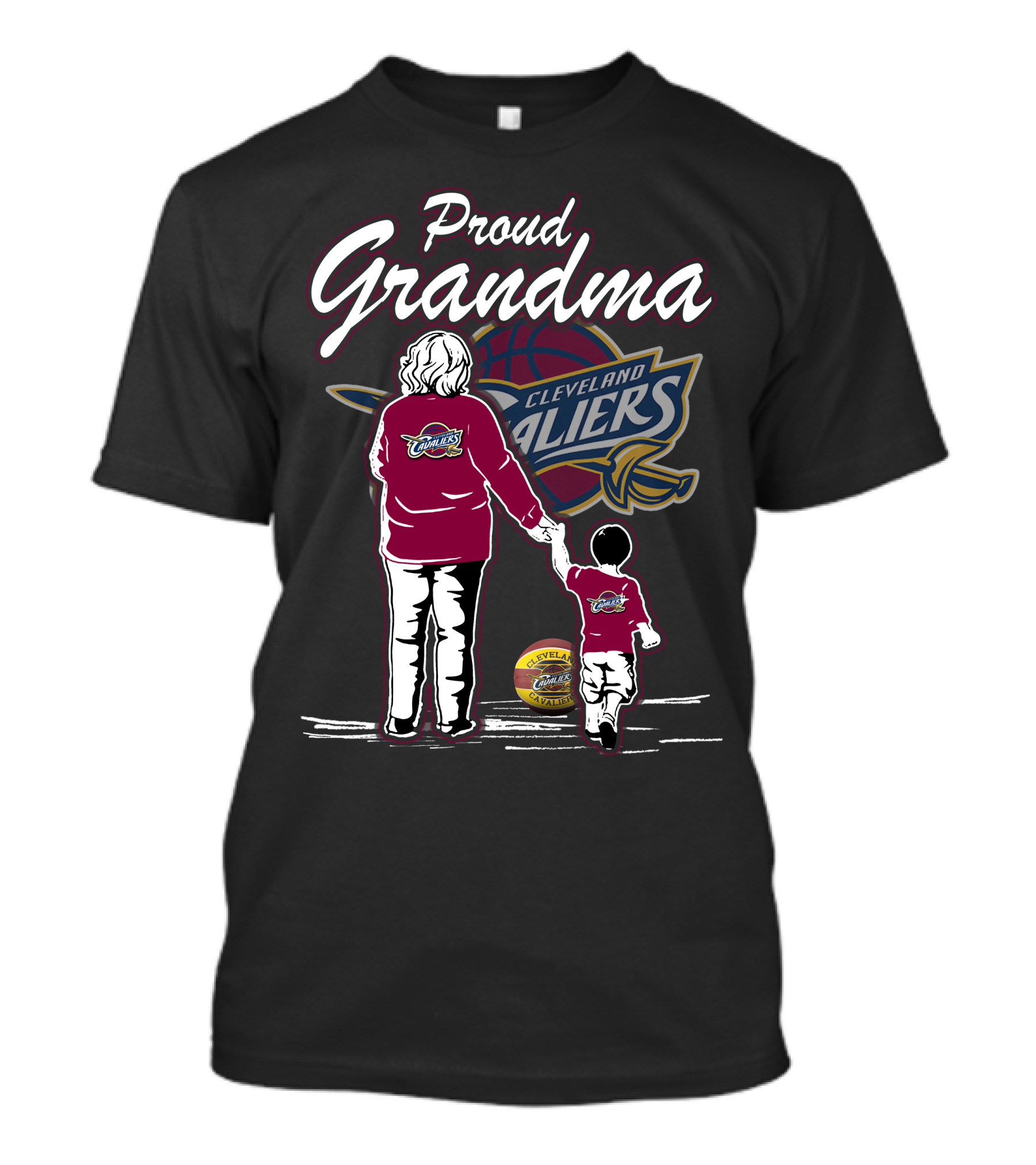 Proud Grandma Cleveland Cavaliers Family Loyalty T-Shirt