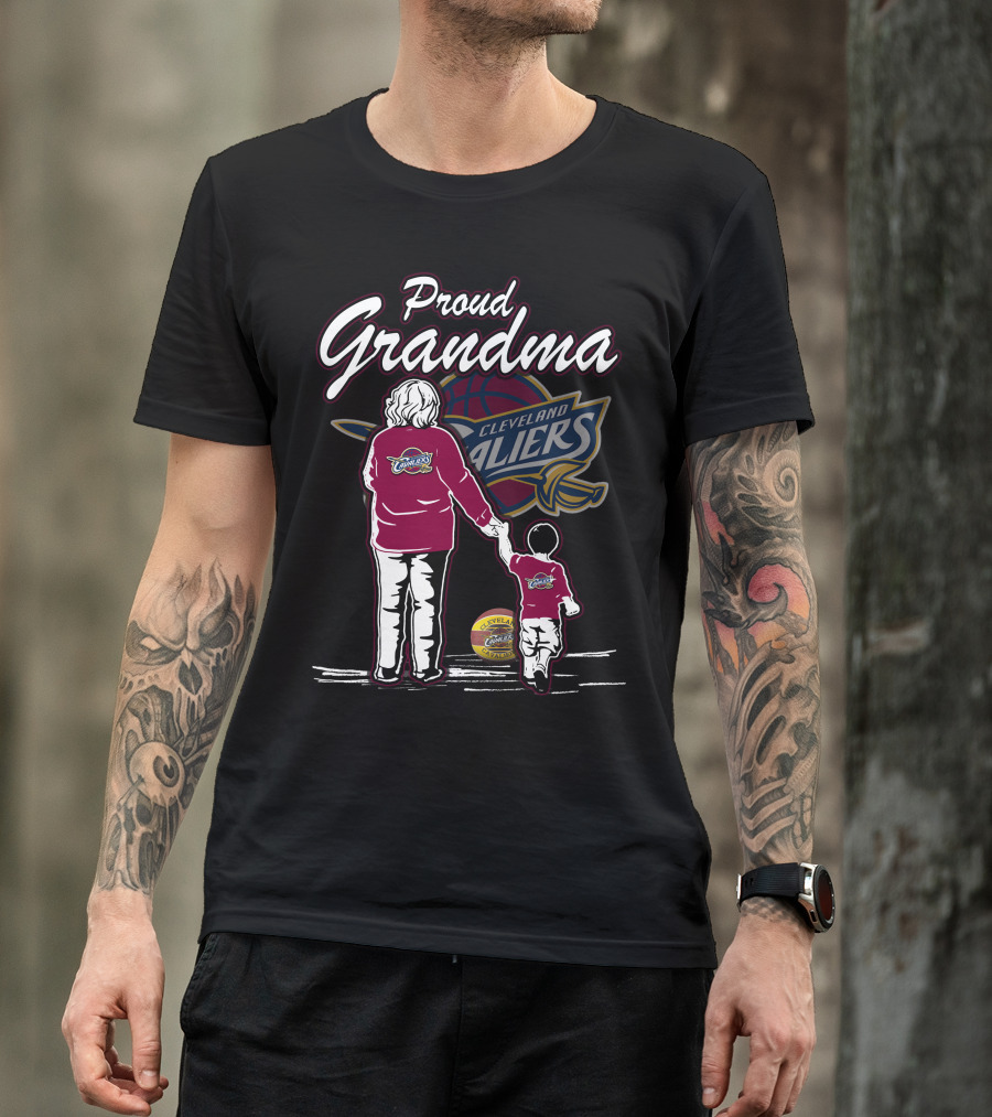 Proud Grandma Cleveland Cavaliers Family Loyalty T-Shirt