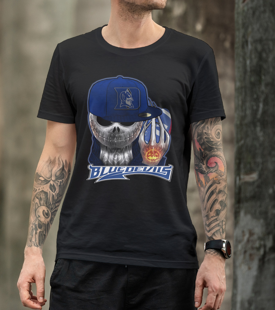 Blue Devils Jackskull Basketball Icon With Duke T-Shirt