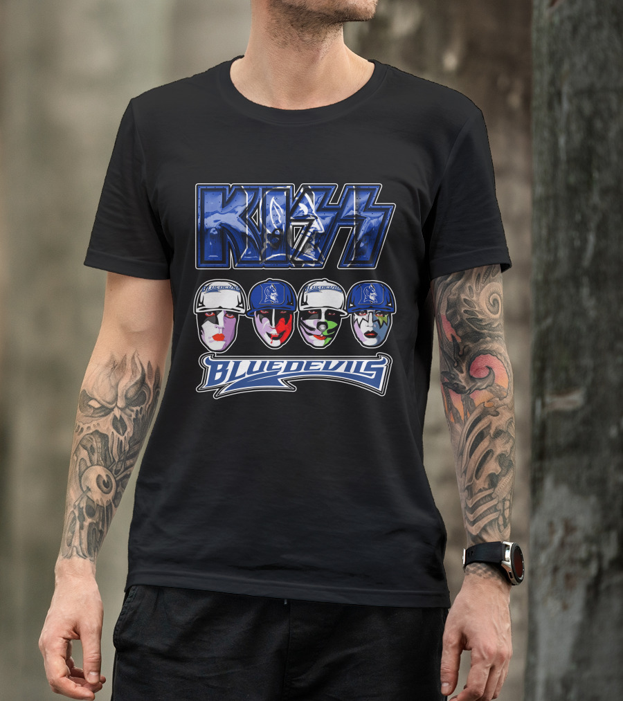 KISS Duke Blue Devils Face Paint T-Shirt