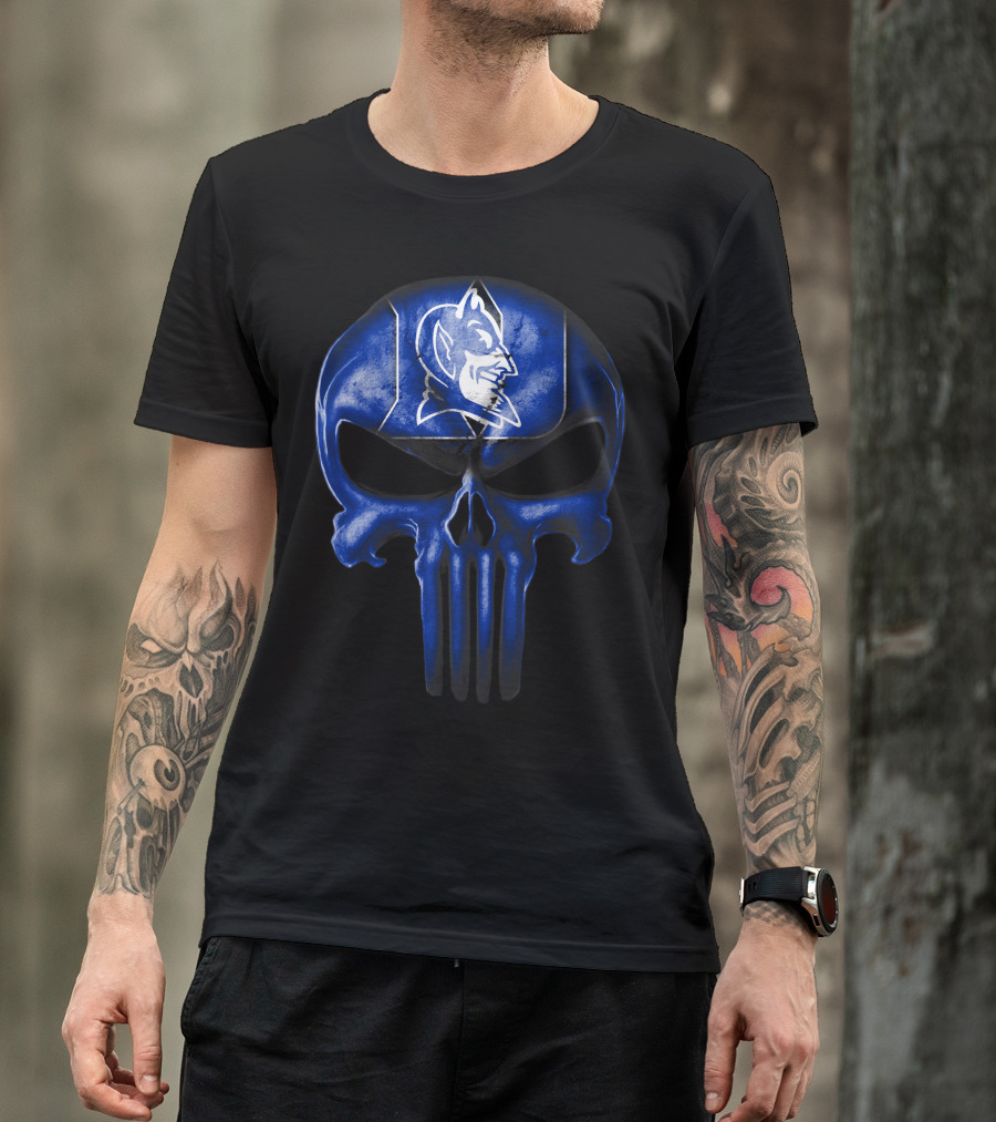 Skull Punisher Duke Blue Devils T-Shirt