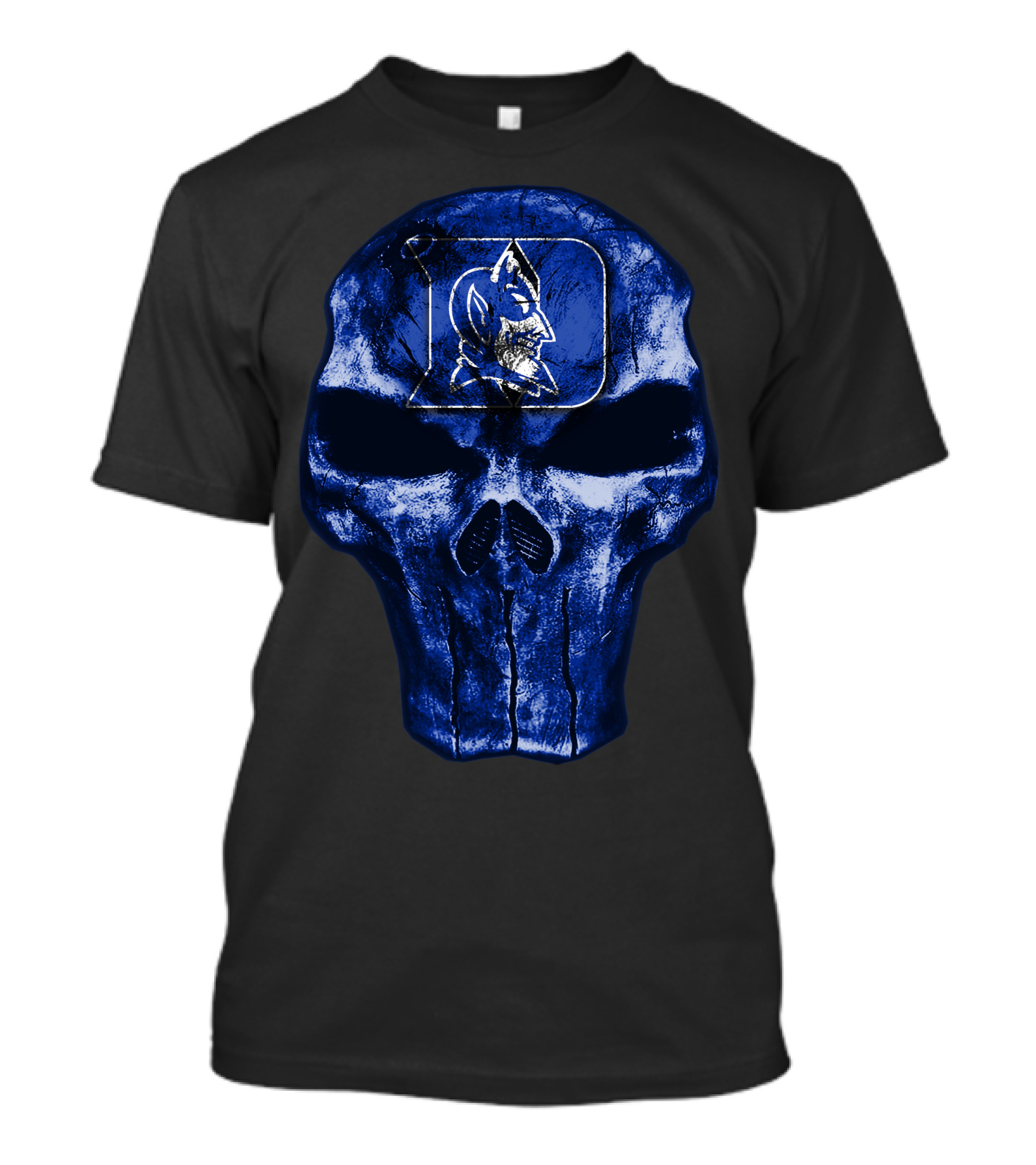 Duke Blue Devils Skull T-Shirt