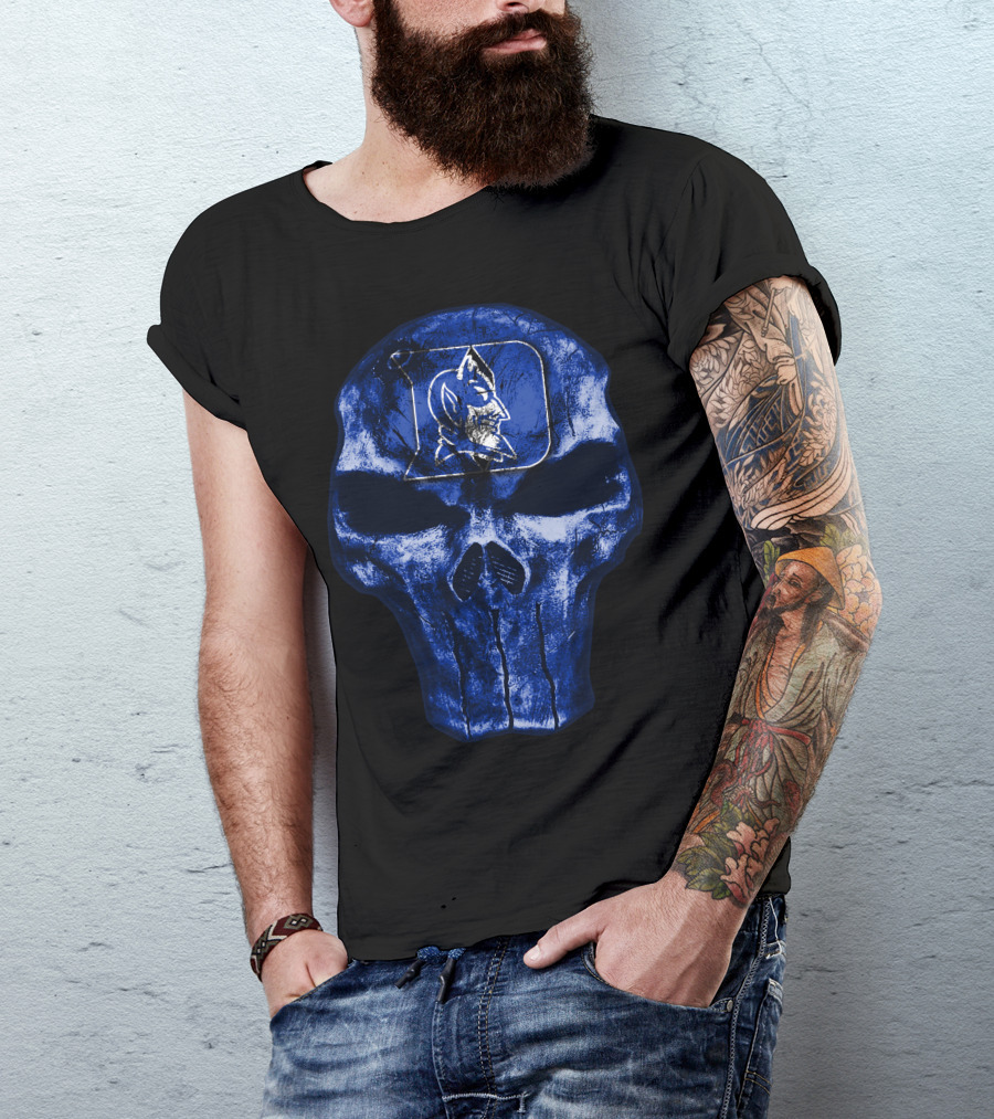 Duke Blue Devils Skull T-Shirt