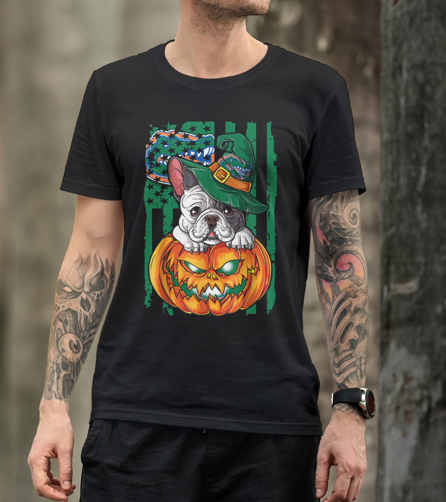 Hlw Bulldog Florida Gators Halloween Pumpkin T-Shirt