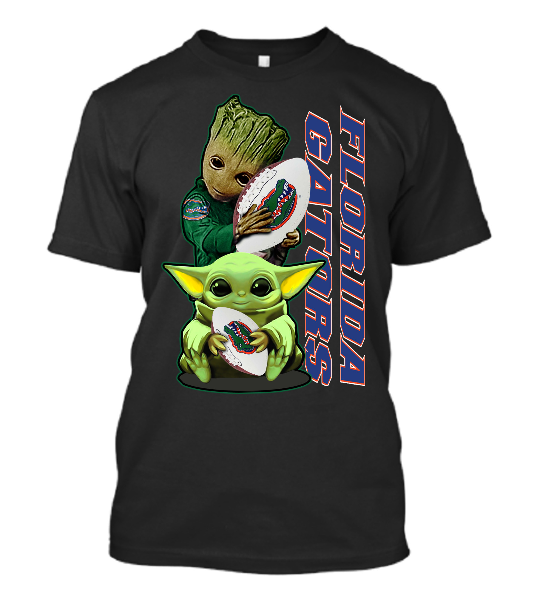 Florida Gators Grzd Yoda Groot Football T-Shirt