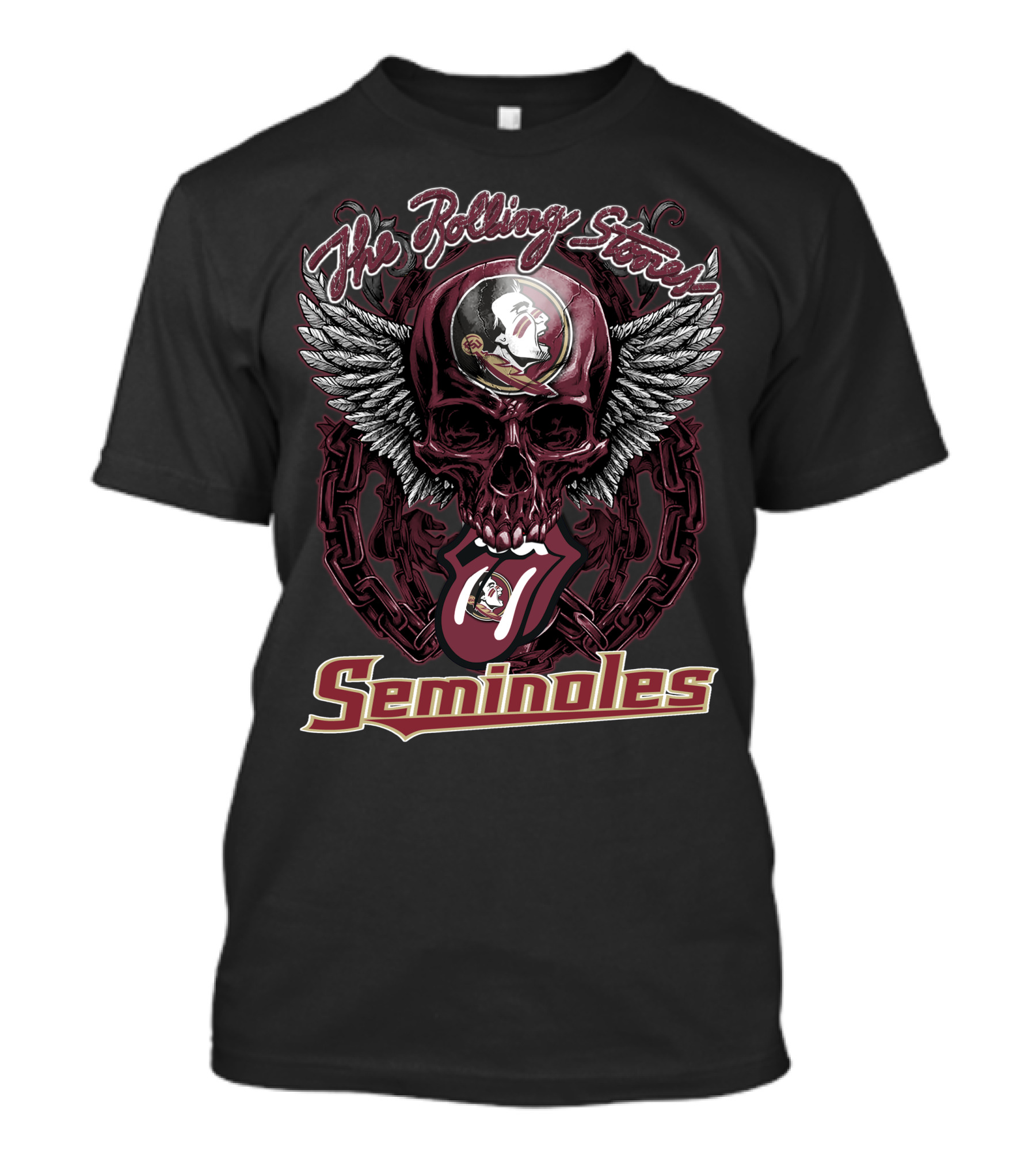 The Rolling Stones Florida State Seminoles Skull Wings T-Shirt