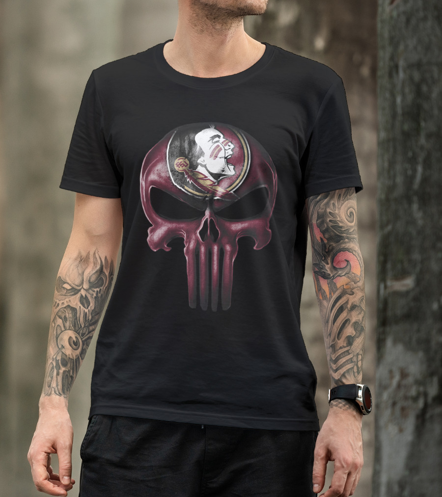 Skull Florida State Seminoles T-Shirt