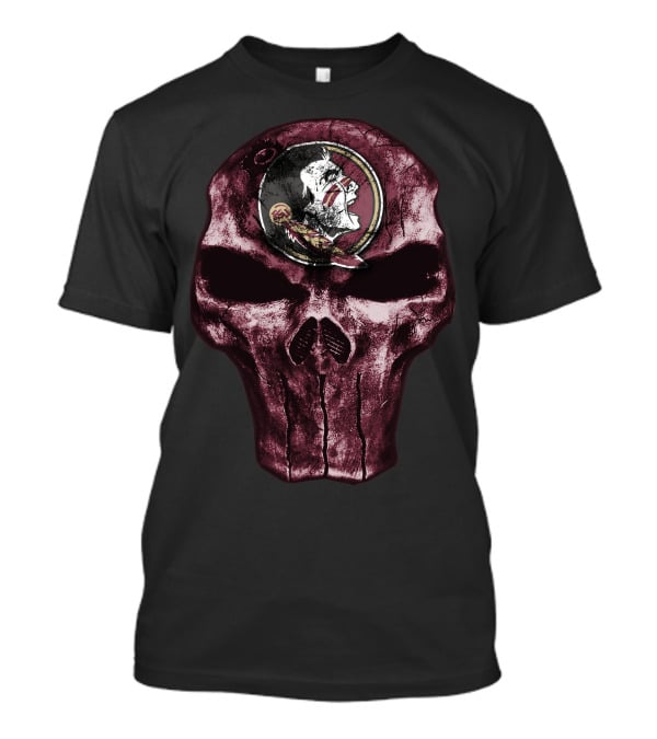 Skull With Florida State Seminoles T-Shirt