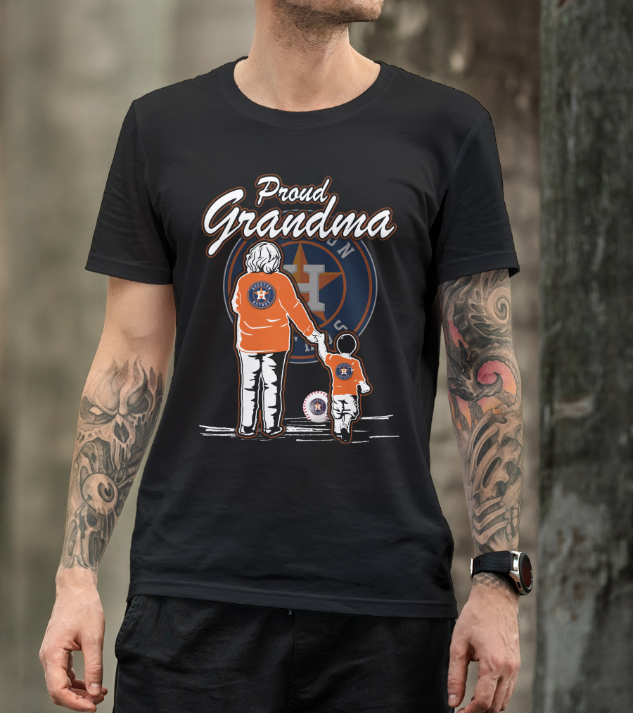 Proud Grandma Houston Astros Fan With Child T-Shirt