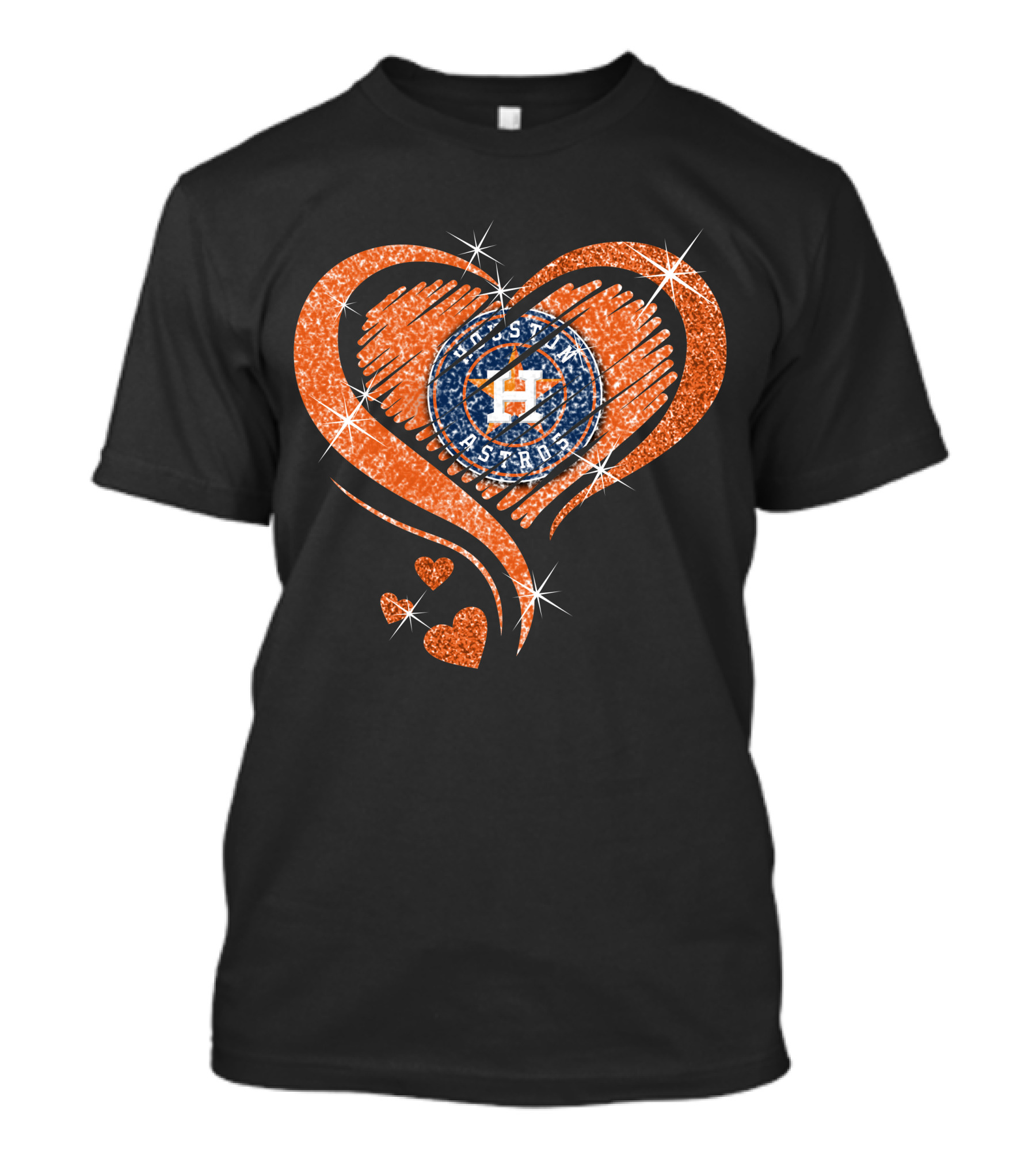 Houston Astros Heart T-Shirt