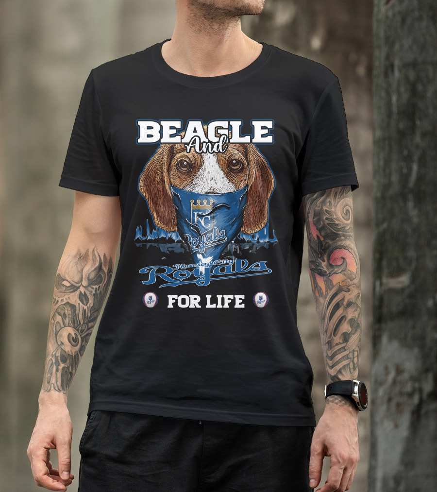 Beagle And Kansas City Royals For Life T-Shirt