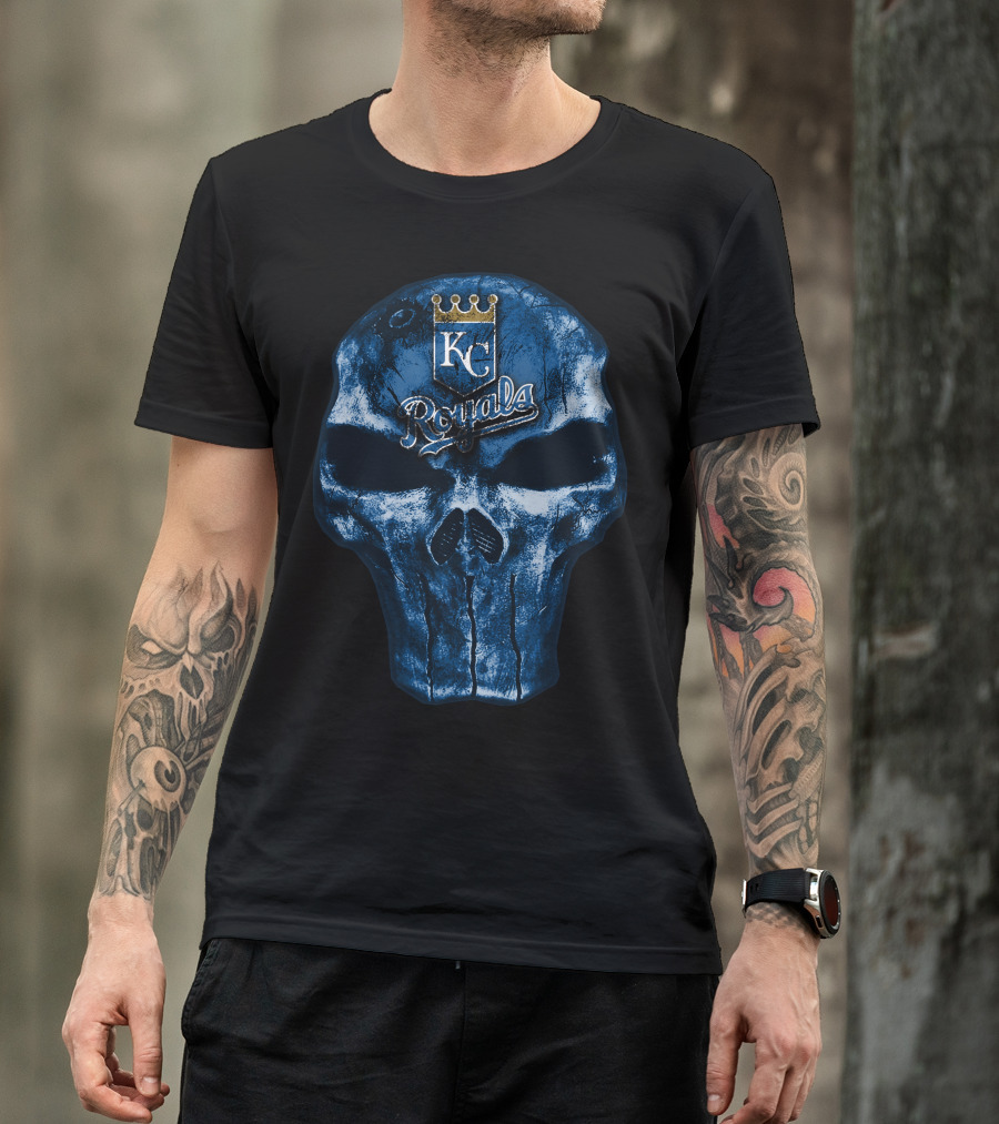 Skull Kansas City Royals KC T-Shirt